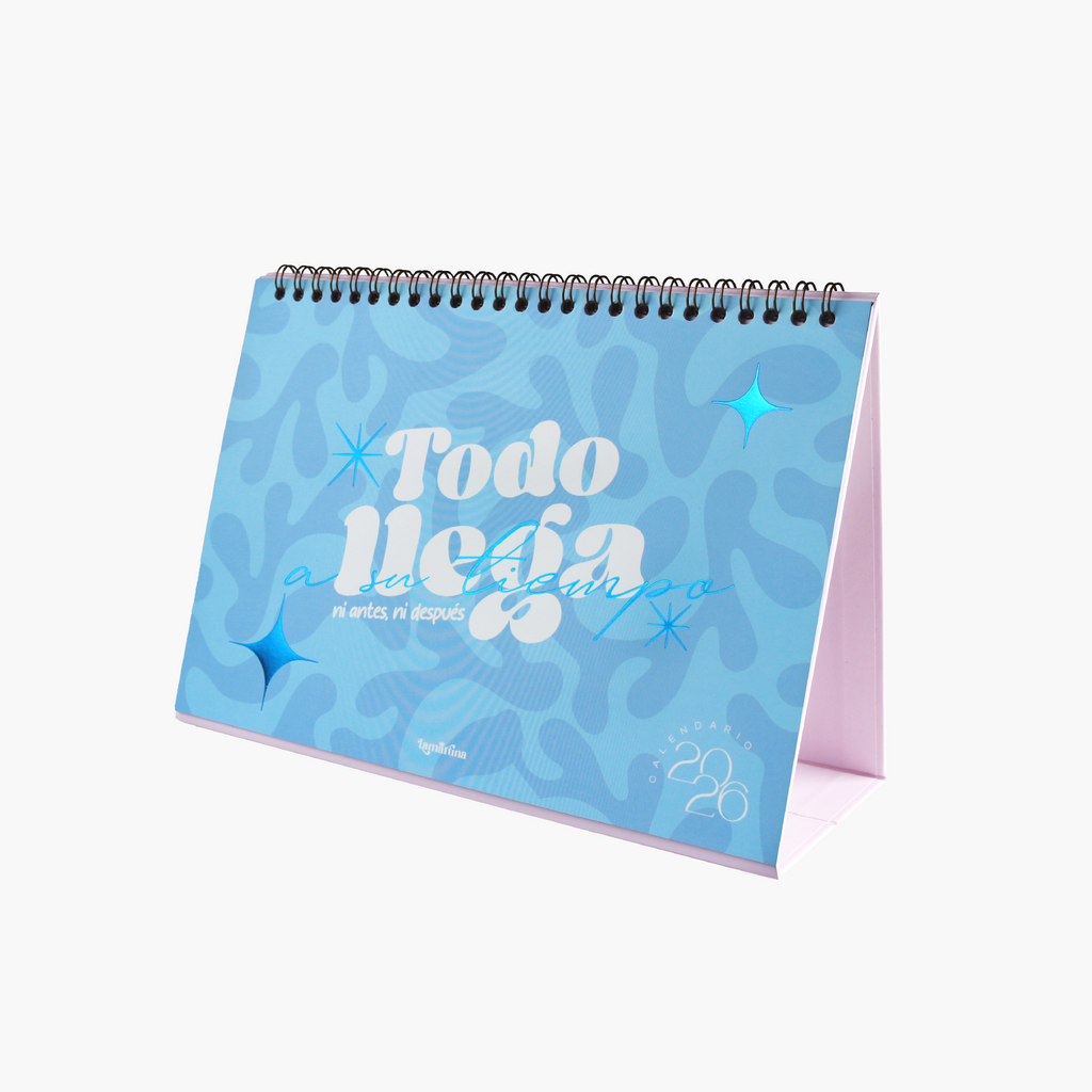 CALENDARIO ESCRITORIO 2026 AZUL