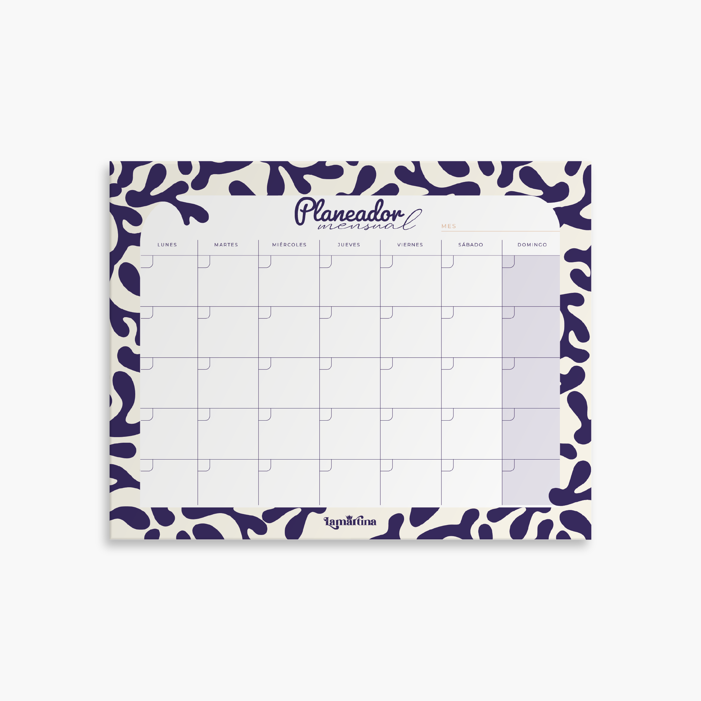 PLANEADOR MENSUAL SIN FECHAS - CORAL