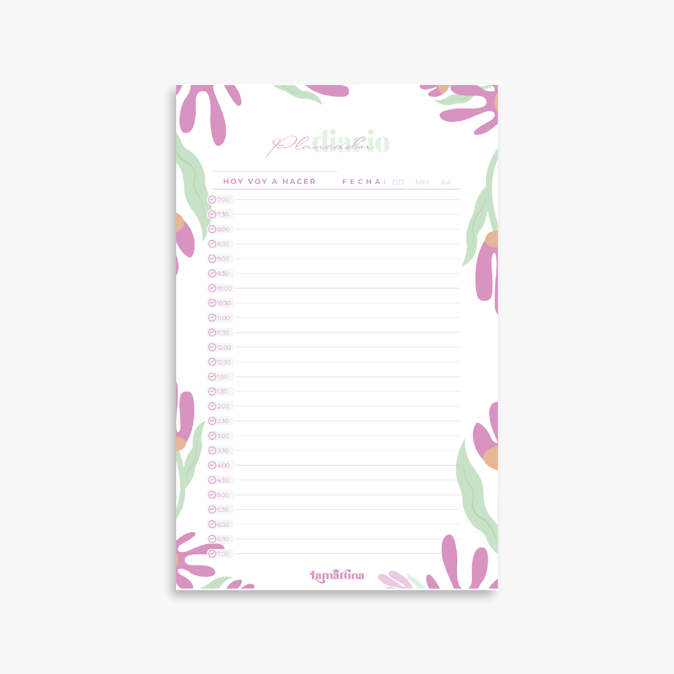 CHECKLIST DIARIO FLORAL